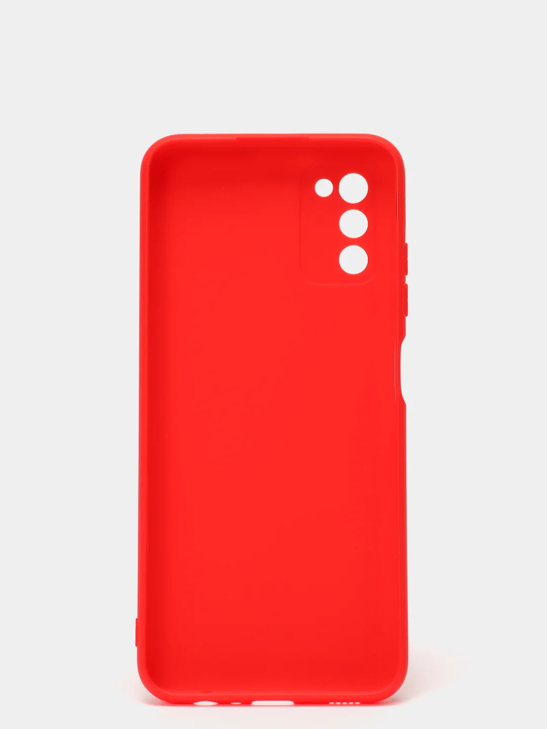 Красный чехол для Samsung A03s цветной матовый