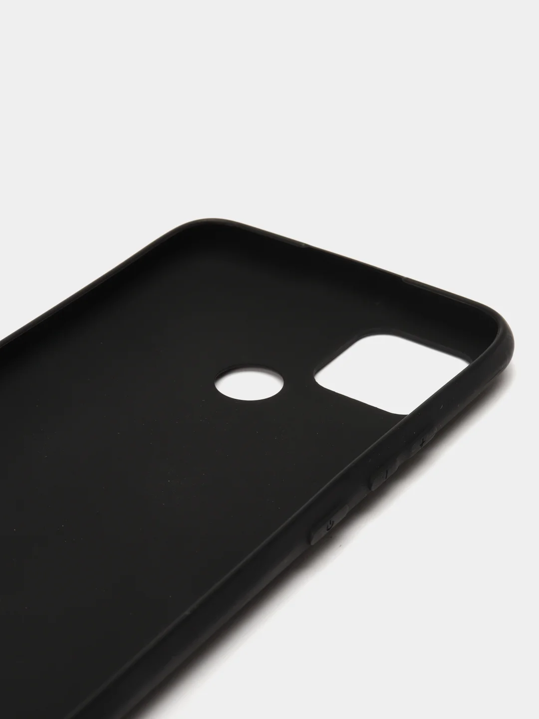 Черный чехол силиконовый на Realme C21Y, матовый