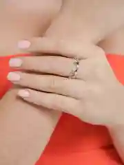 Серебряный кольцо "Корона"