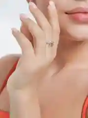 Серебряный кольцо "Веточка"