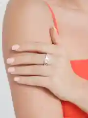 Серебряный кольцо "Плачущее сердце", без размера