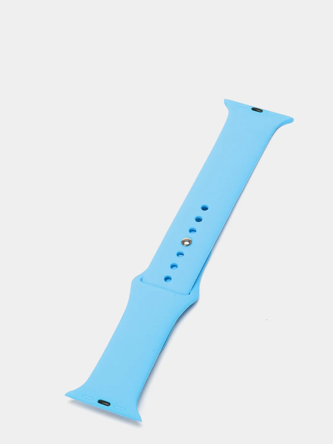 Голубой силиконовый ремешок для смарт часов Apple Watch на 42 / 44