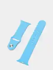 Голубой силиконовый ремешок для смарт часов Apple Watch на 42 / 44