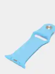 Голубой силиконовый ремешок для смарт часов Apple Watch на 42 / 44