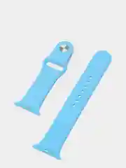 Голубой силиконовый ремешок для смарт часов Apple Watch на 42 / 44