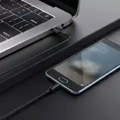 Черный кабель зарядный Borofone BX41 для Android и Apple iPhone, до 2,4A, 1 м, магнитный
