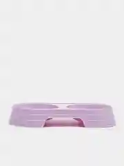 Фиолетовый миска - мини для животных,  двойная 23*12*3,8см
