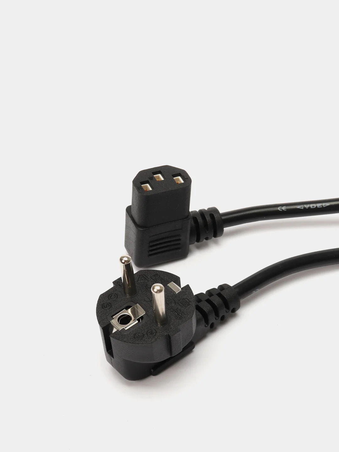 Сетевой шнур питания, кабель ATcom AT10119 CEE 7/7- IEC 320 C13 (0.75 мм) угловой, 1.8 м