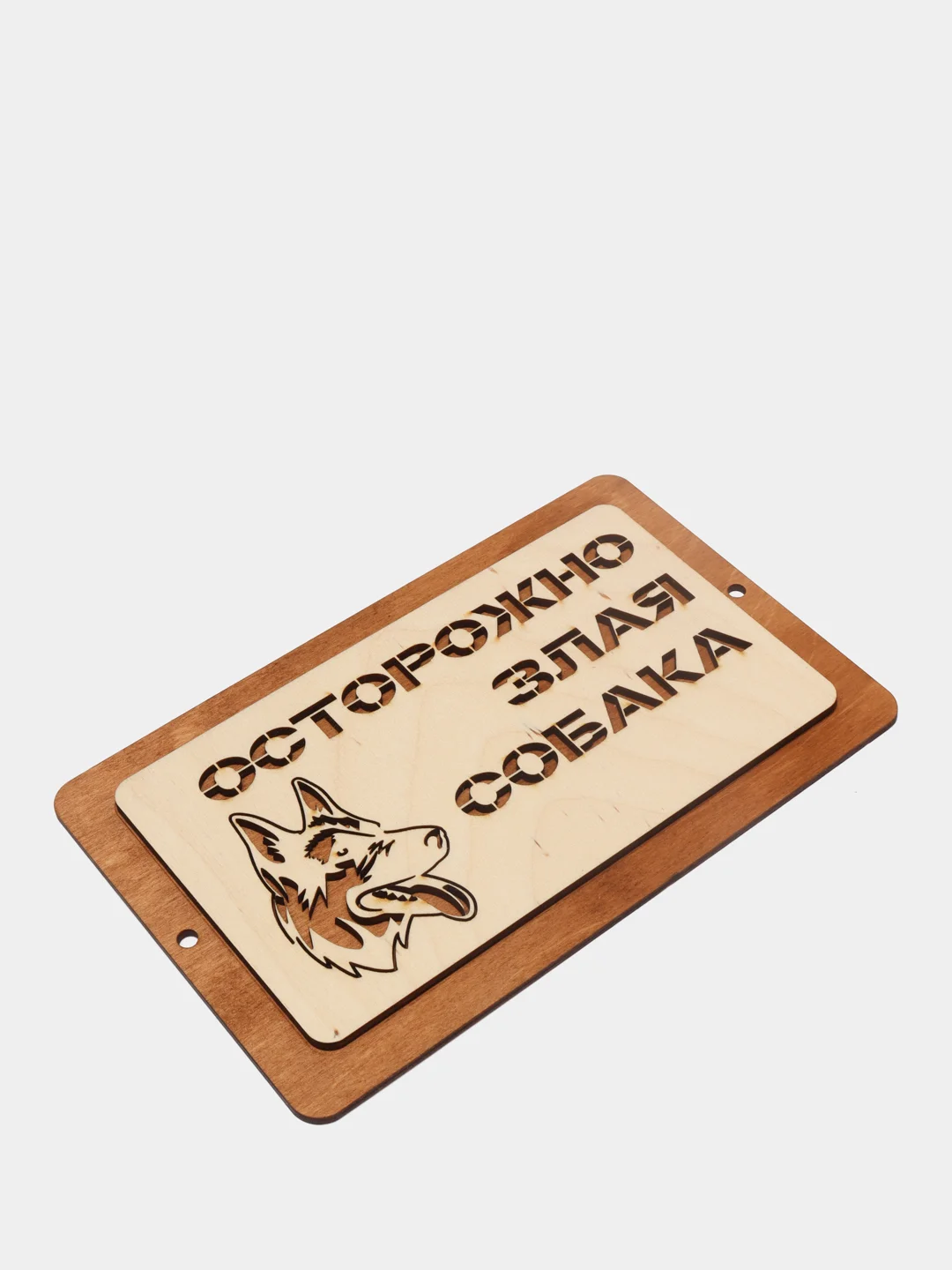 Табличка "Осторожно злая собаба!"