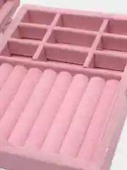 Розовый бархатная шкатулка для украшений