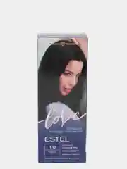 Стойкая крем-краска для волос Estel Love, тон 1/0, черный