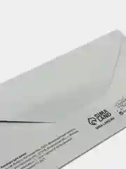 Серый конверт-открытка для денег