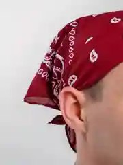 Бордовый бандана