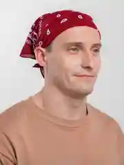 Бордовый бандана