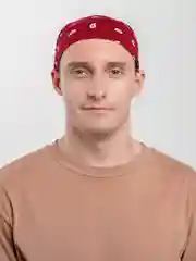 Бордовый бандана