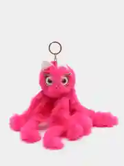 Фиолетовый брелок пушистый осьминог