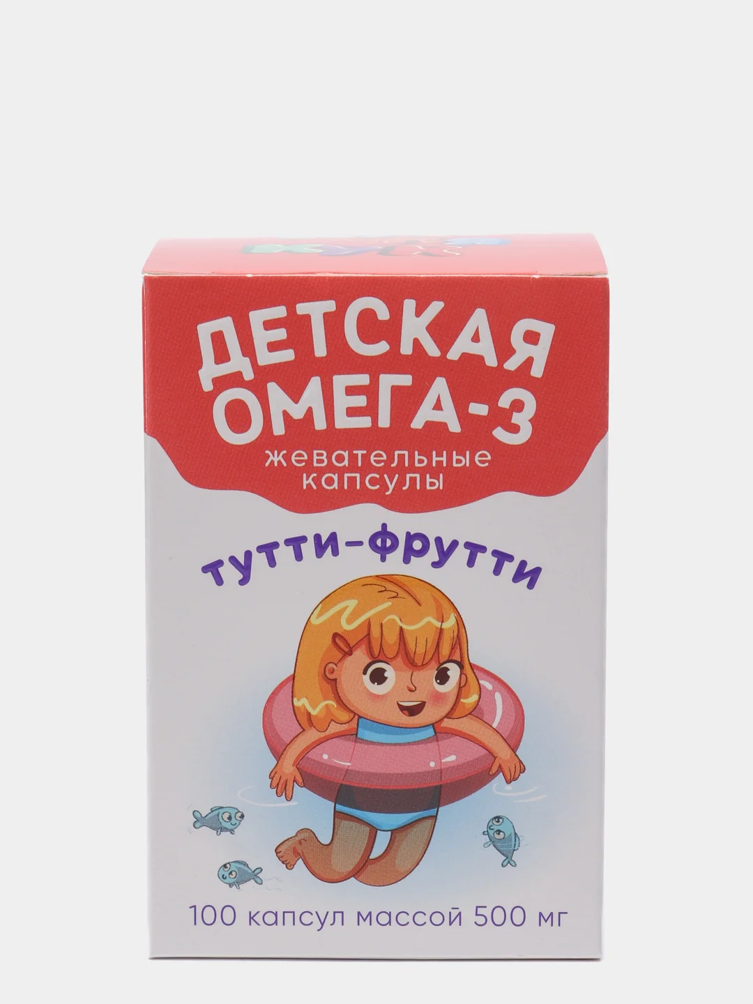Детская Омега-3 Кук Ля Кук "Тутти-фрутти", 100 жевательных капсул