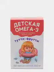 Детская Омега-3 Кук Ля Кук "Тутти-фрутти", 100 жевательных капсул