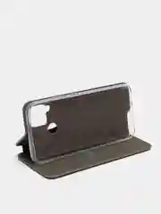 Серебряный чехол-книжка для Realme C12 / C15 / C25 / C25S