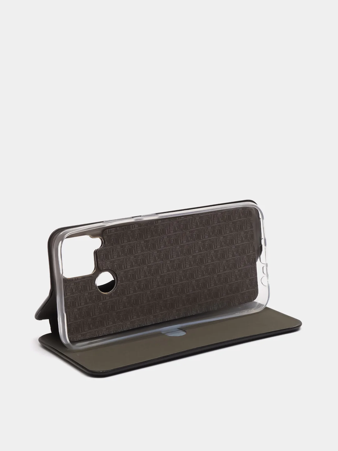 Черный чехол-книжка для Realme C12 / C15 / C25 / C25S