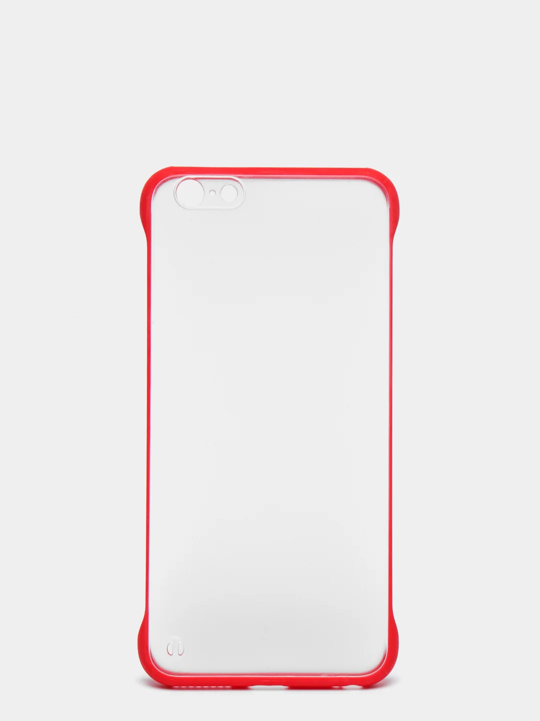 Красный чехол для Apple iPhone 6 Plus / 6s Plus, прозрачный, с держателем