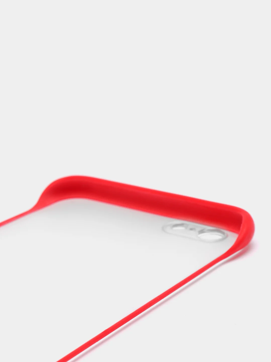 Красный чехол для Apple iPhone 6 Plus / 6s Plus, прозрачный, с держателем