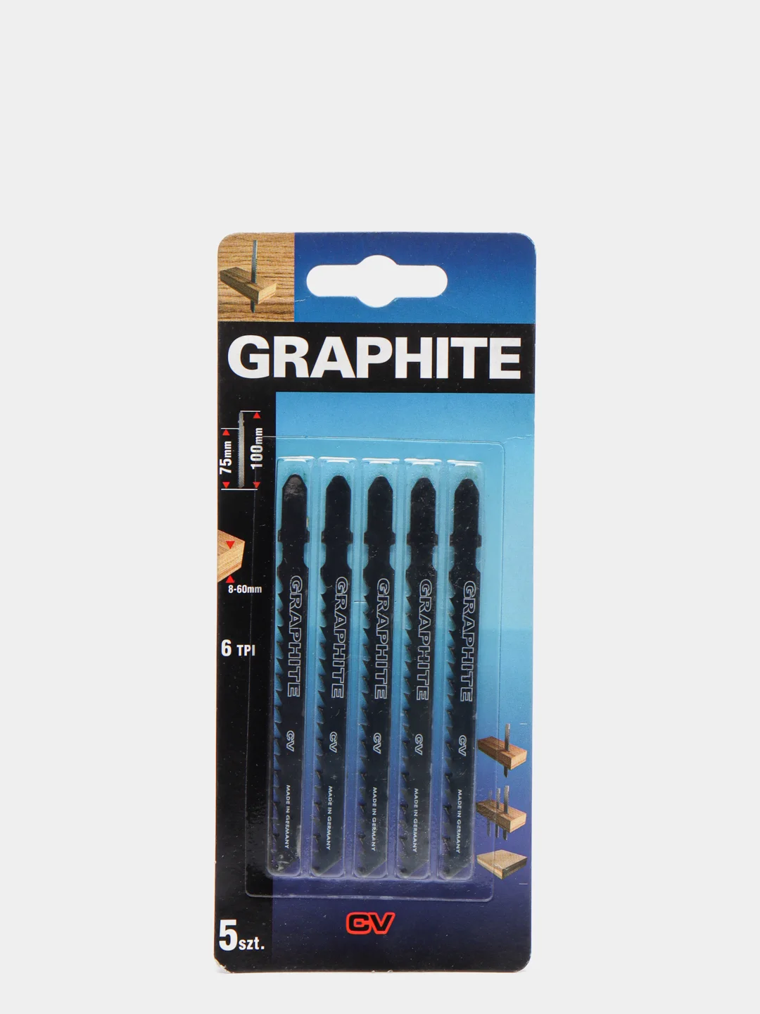 Полотна для электролобзика GRAPHITE 57H762 5шт