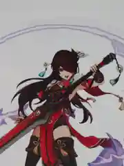Золотой фигурки Genshin Impact, Геншин, акриловая, 2D