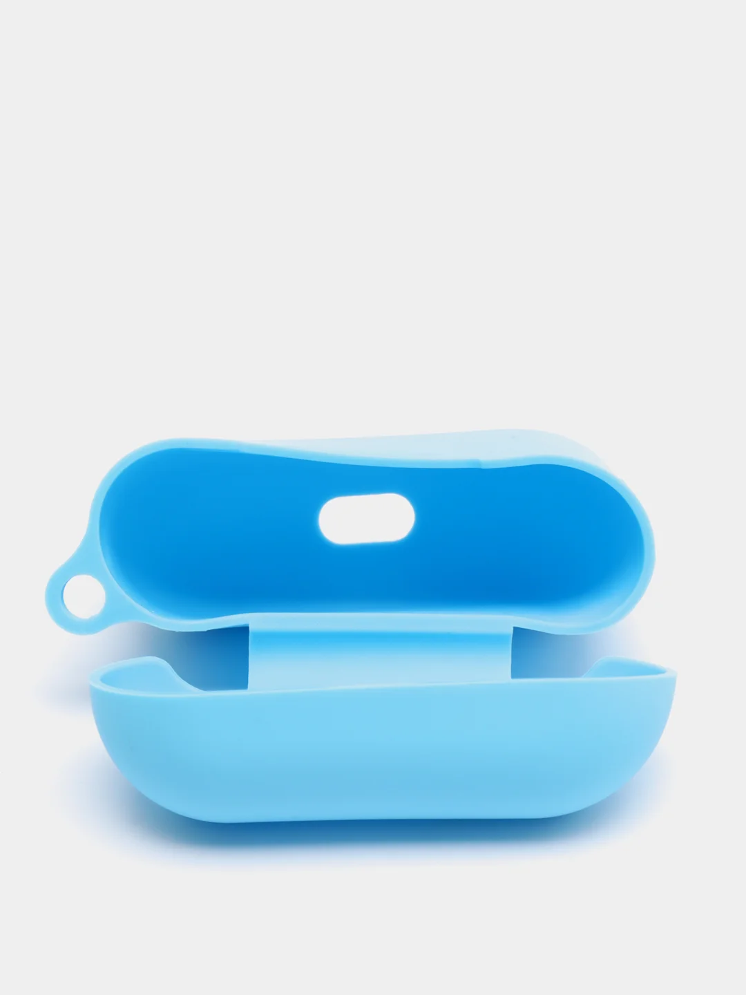 Голубой силиконовый чехол для наушников AirPods Pro с карабином