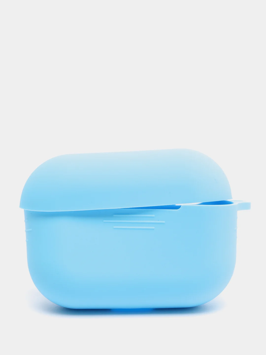 Голубой силиконовый чехол для наушников AirPods Pro с карабином