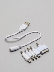 Комплект переходников Nokia 6101 тонкий, iPhone 4S, MicroUSB, 6600 с USB кабель для заряда