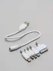 Комплект переходников Nokia 6101 тонкий, iPhone 4S, MicroUSB, 6600 с USB кабель для заряда