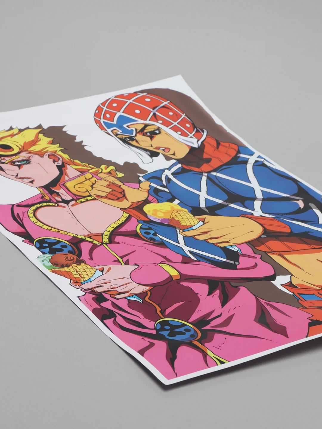 Медный плакат аниме Клинок рассекающий демонов, ДжоДжо, JoJo, Kimetsu no Yaiba