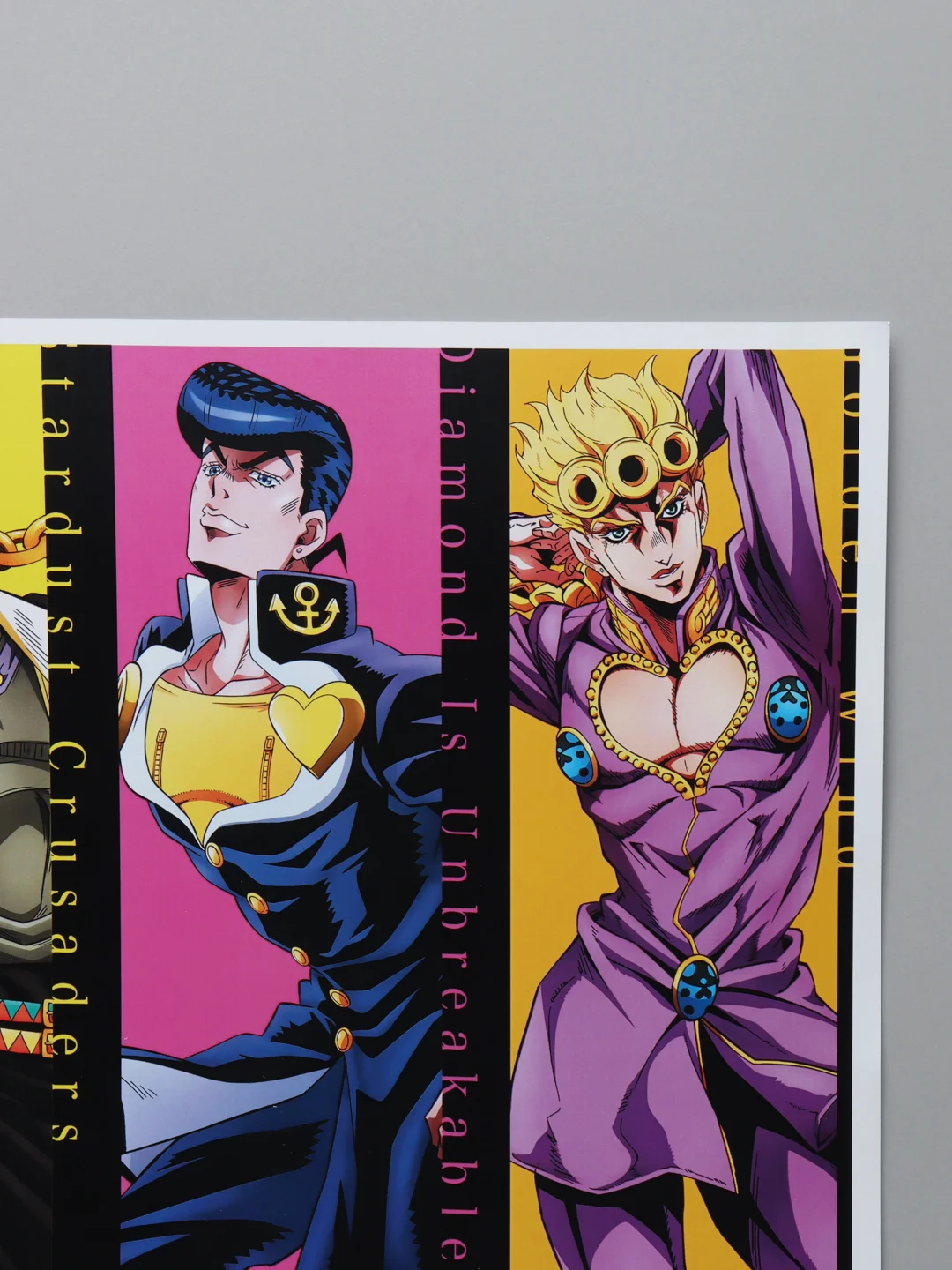 Красный плакат аниме Клинок рассекающий демонов, ДжоДжо, JoJo, Kimetsu no Yaiba
