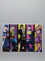 Красный плакат аниме Клинок рассекающий демонов, ДжоДжо, JoJo, Kimetsu no Yaiba