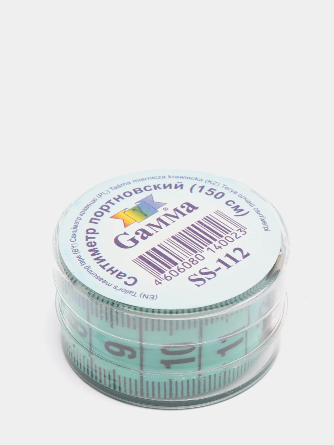 Сантиметр в футляре 2,0*150см цв.ассорти