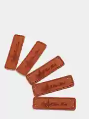 Терракотовый бирки "Hand made", 5 штук, экокожа