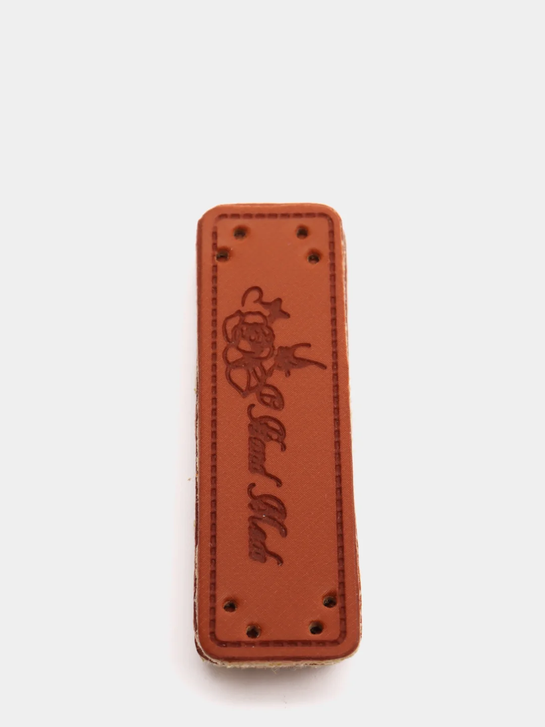 Терракотовый бирки "Hand made", 5 штук, экокожа