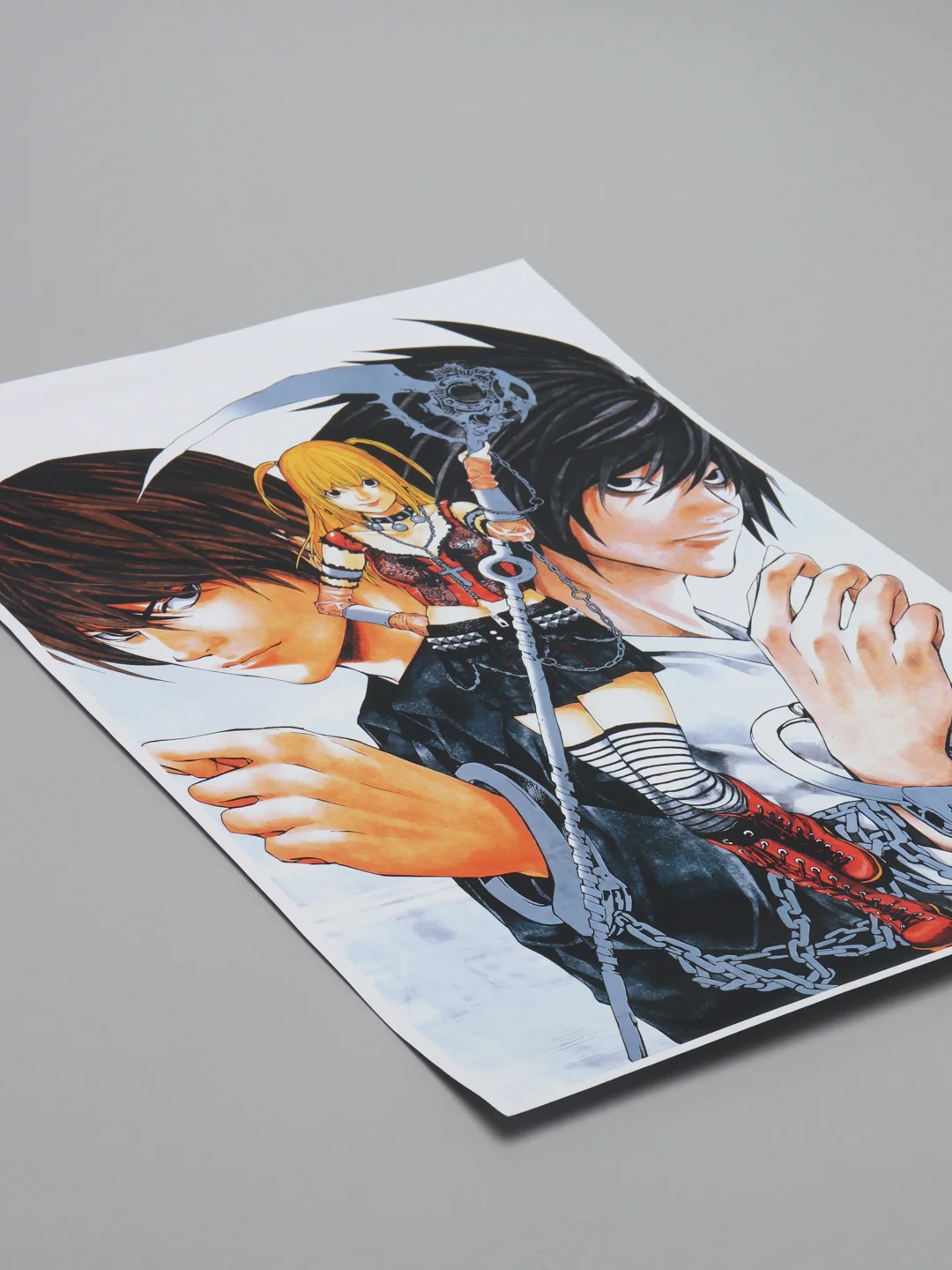 Голубой плакат аниме Тетрадь Смерти, Евангелион, Death Note, Evangelion