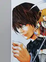 Голубой плакат аниме Тетрадь Смерти, Евангелион, Death Note, Evangelion