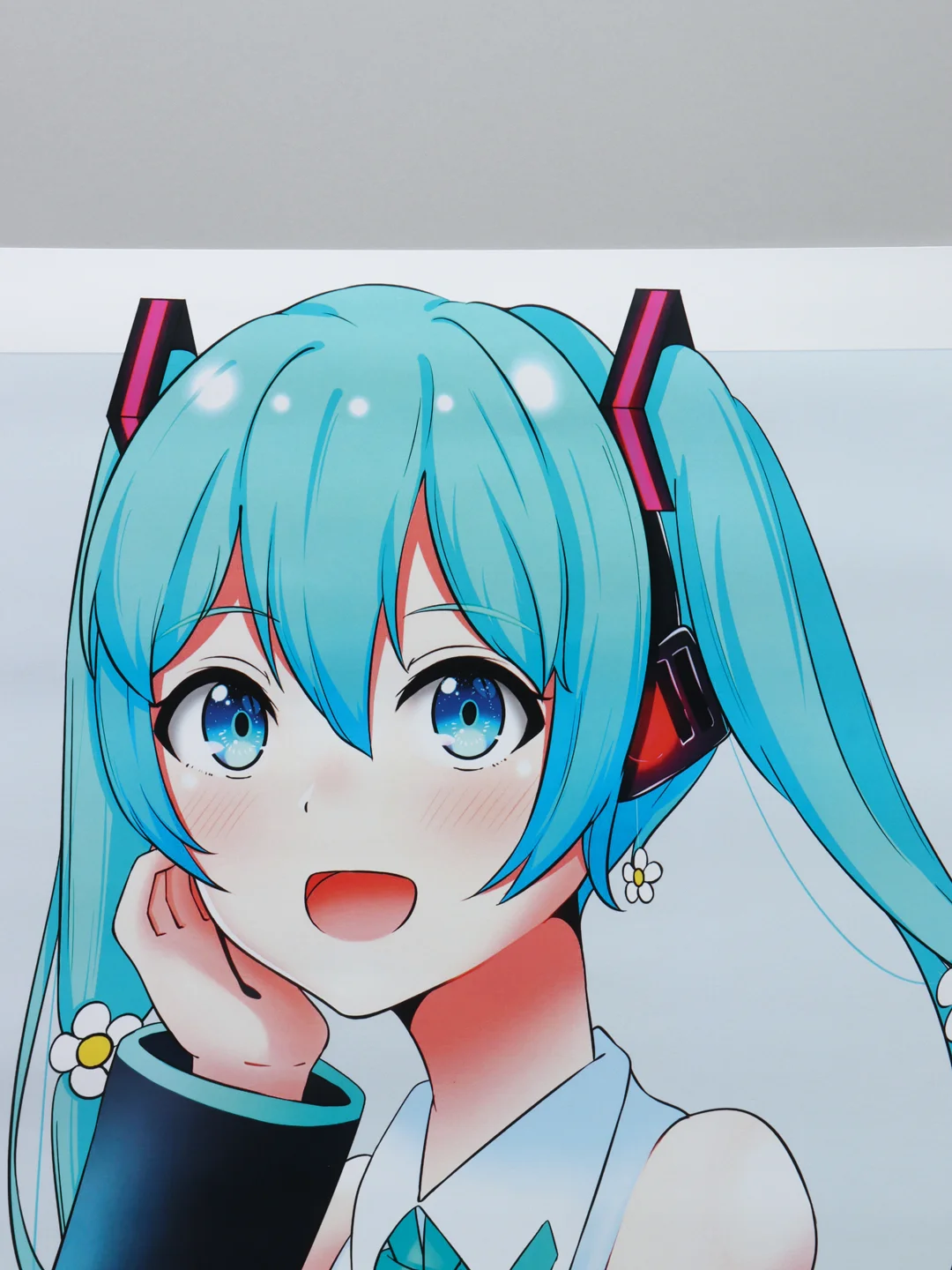 Зеленый плакат аниме Хатсуне Мику, Hatsune Miku, Vocaloid