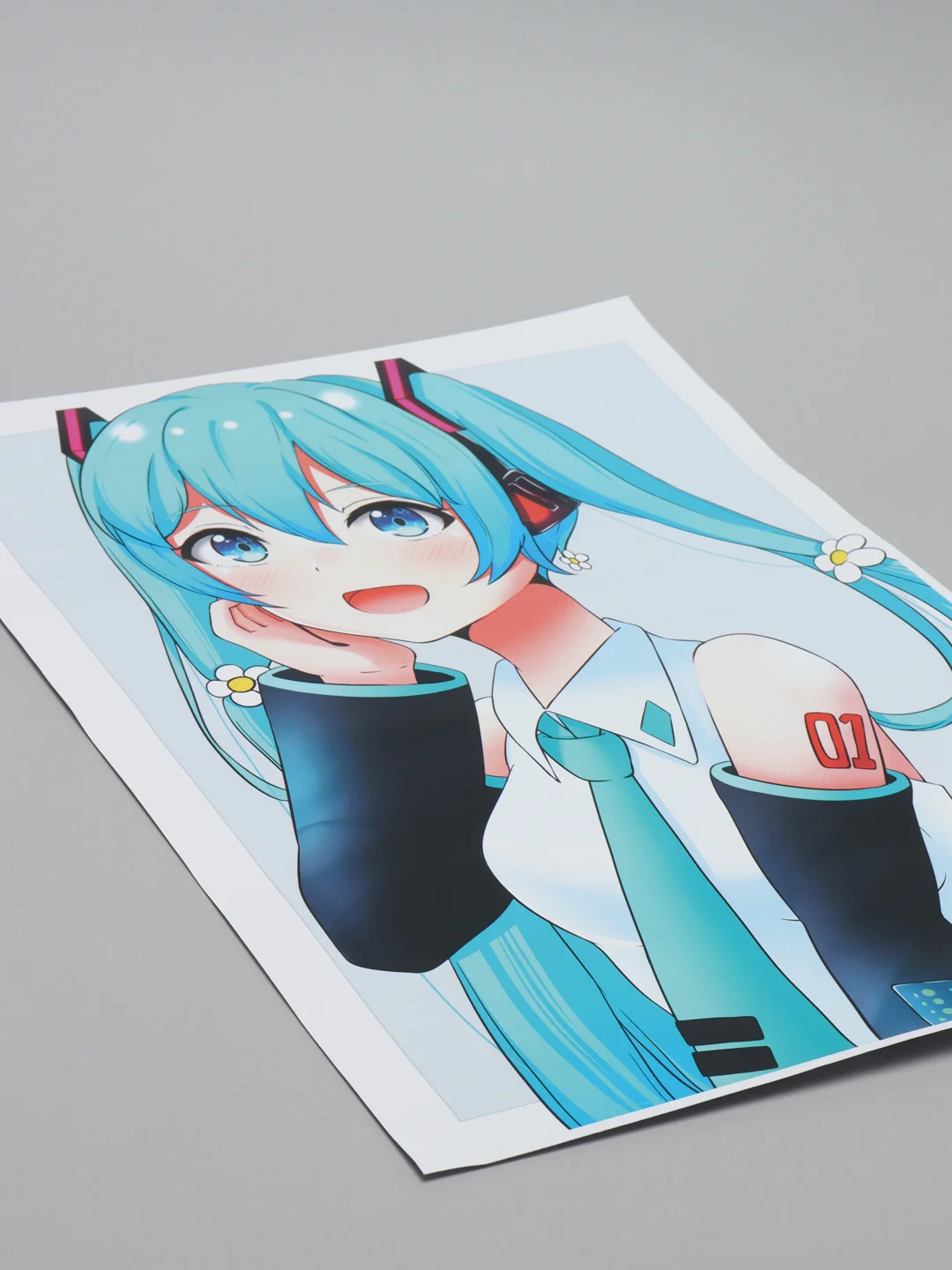 Зеленый плакат аниме Хатсуне Мику, Hatsune Miku, Vocaloid