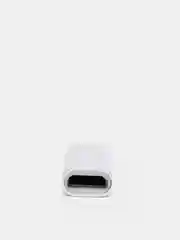 Серебряный адаптер переходник USB Type-C otg micro USB
