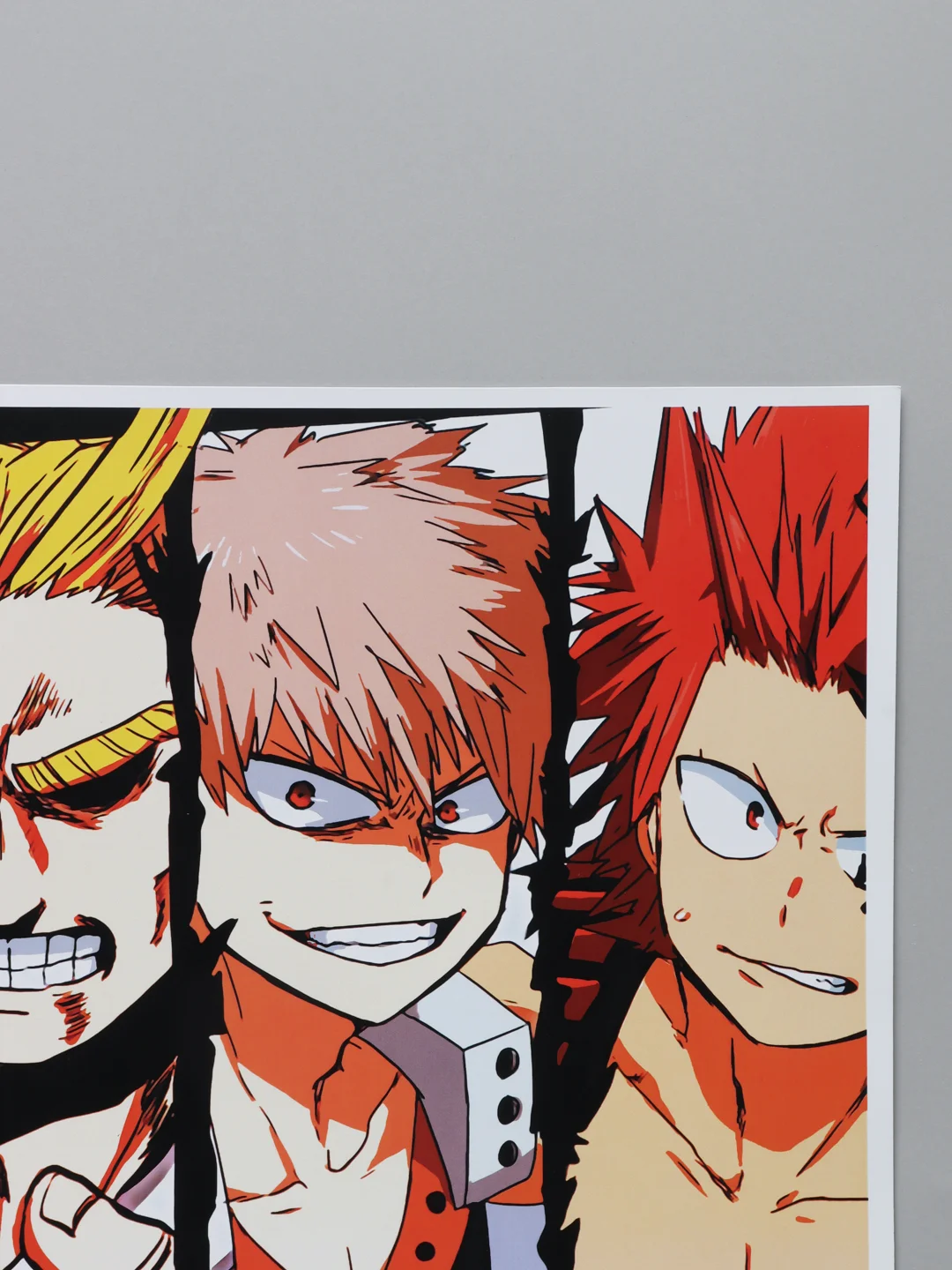 Желтый плакаты аниме Атака Титанов, Моя геройская академия. Atack on Titan, Boku no Hero academia