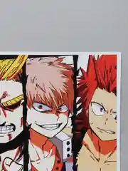 Желтый плакаты аниме Атака Титанов, Моя геройская академия. Atack on Titan, Boku no Hero academia