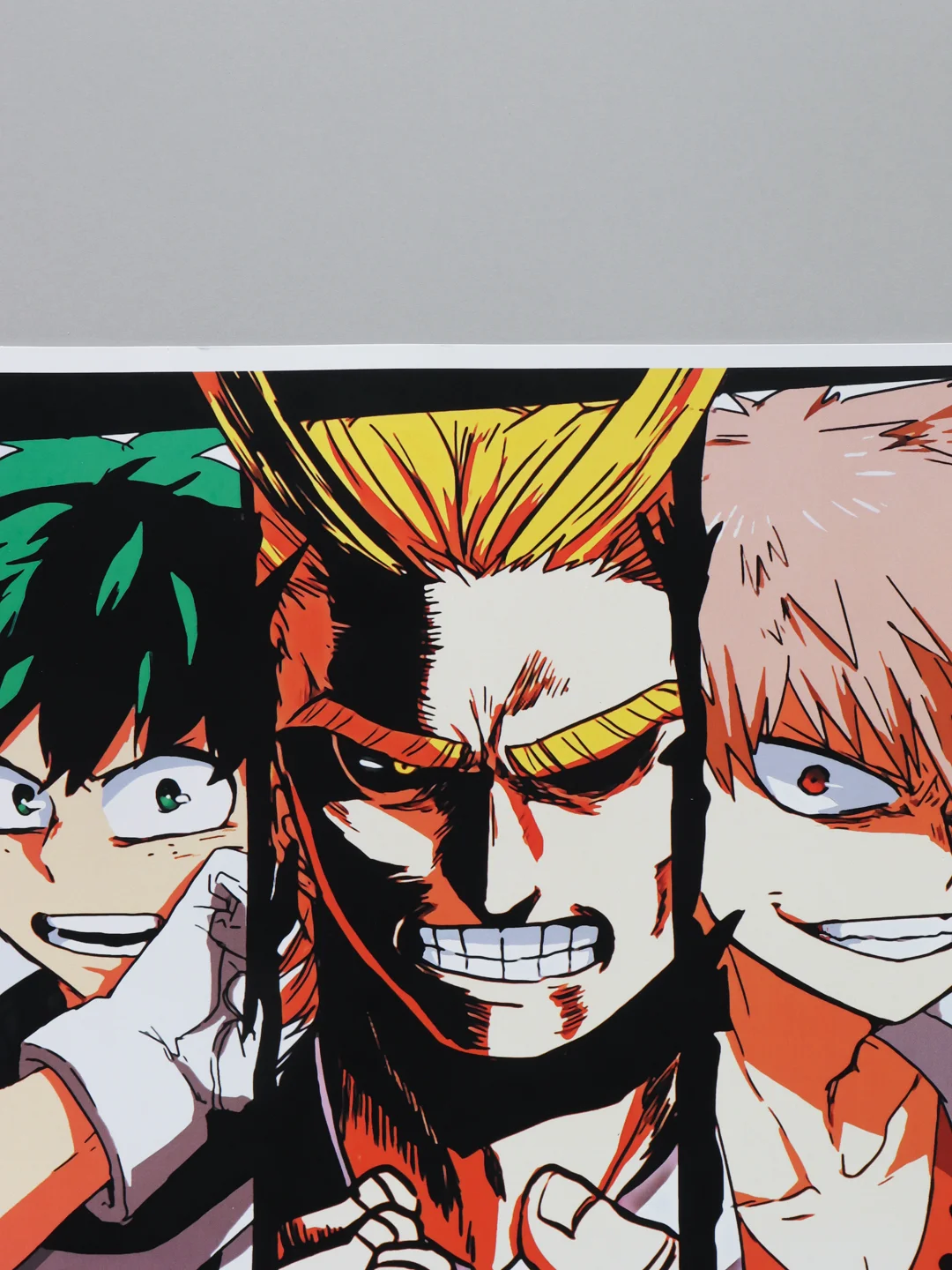 Желтый плакаты аниме Атака Титанов, Моя геройская академия. Atack on Titan, Boku no Hero academia