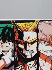 Желтый плакаты аниме Атака Титанов, Моя геройская академия. Atack on Titan, Boku no Hero academia