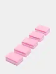 Розовый мини баф для ногтей 1,5,10,25,50 шт