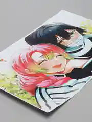 Белый плакат аниме Клинок рассекающий демонов, ДжоДжо, JoJo, Kimetsu no Yaiba