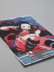 Алый плакат аниме Клинок рассекающий демонов, ДжоДжо, JoJo, Kimetsu no Yaiba